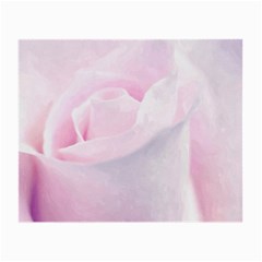 Rose Pink Flower, Floral Aquarel - Watercolor Painting Art Small Glasses Cloth by picsaspassion