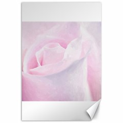 Rose Pink Flower, Floral Aquarel - Watercolor Painting Art Canvas 24  X 36  by picsaspassion