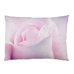 Rose Pink Flower, Floral Aquarel - Watercolor Painting Art Pillow Case by picsaspassion