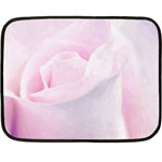 Rose pink flower, floral Aquarel - watercolor painting art Fleece Blanket (Mini) 35 x27  Blanket