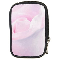 Rose Pink Flower, Floral Aquarel - Watercolor Painting Art Compact Camera Cases by picsaspassion