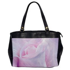 Rose Pink Flower, Floral Aquarel - Watercolor Painting Art Office Handbags by picsaspassion