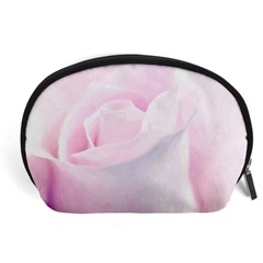 Rose Pink Flower, Floral Aquarel - Watercolor Painting Art Accessory Pouches (large)  by picsaspassion