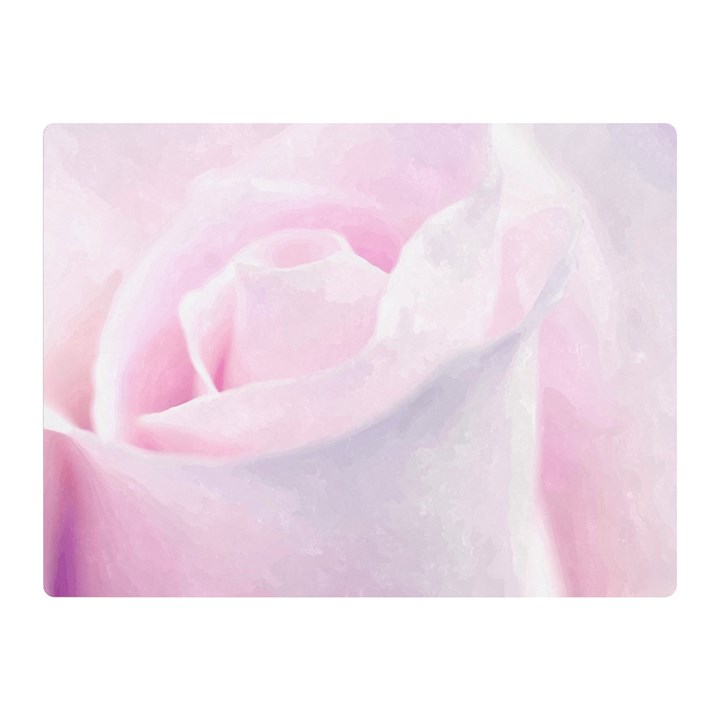 Rose pink flower, floral Aquarel - watercolor painting art Double Sided Flano Blanket (Mini) 