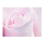 Rose pink flower, floral Aquarel - watercolor painting art Double Sided Flano Blanket (Mini)  35 x27  Blanket Back