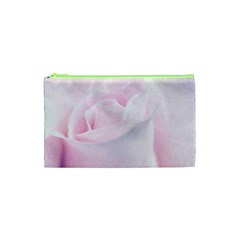 Rose Pink Flower, Floral Aquarel - Watercolor Painting Art Cosmetic Bag (xs) by picsaspassion