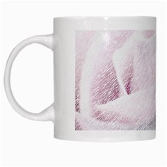 Rose Pink Flower  Floral Pencil Drawing Art White Mugs by picsaspassion