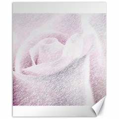 Rose Pink Flower  Floral Pencil Drawing Art Canvas 16  X 20   by picsaspassion