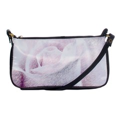 Rose Pink Flower  Floral Pencil Drawing Art Shoulder Clutch Bags by picsaspassion