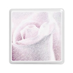 Rose Pink Flower  Floral Pencil Drawing Art Memory Card Reader (square)  by picsaspassion