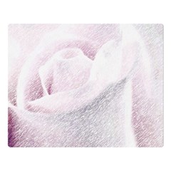 Rose Pink Flower  Floral Pencil Drawing Art Double Sided Flano Blanket (large)  by picsaspassion