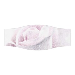 Rose Pink Flower  Floral Pencil Drawing Art Stretchable Headband by picsaspassion