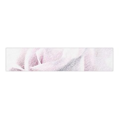 Rose Pink Flower  Floral Pencil Drawing Art Velvet Scrunchie by picsaspassion