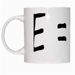 E=mc2 gravity formula physics White Mugs Left