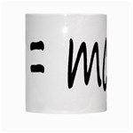 E=mc2 gravity formula physics White Mugs Center