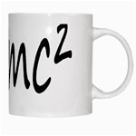 E=mc2 gravity formula physics White Mugs Right