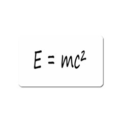 E=mc2 gravity formula physics Magnet (Name Card)