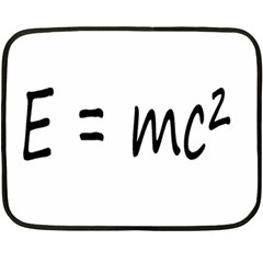 E=mc2 Gravity Formula Physics Fleece Blanket (mini) by picsaspassion