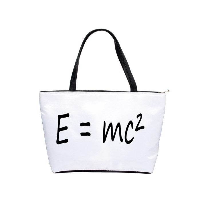 E=mc2 gravity formula physics Shoulder Handbags