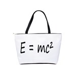 E=mc2 gravity formula physics Shoulder Handbags Back