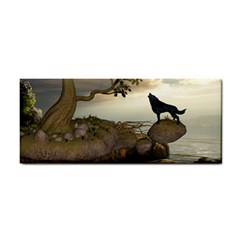 The Lonely Wolf On The Flying Rock Cosmetic Storage Cases by FantasyWorld7