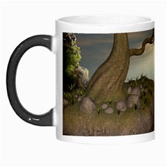 The Lonely Wolf On The Flying Rock Morph Mugs by FantasyWorld7