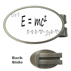 E=mc2 Formula Physics Relativity Money Clips (oval)  by picsaspassion