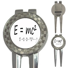 E=mc2 Formula Physics Relativity 3-in-1 Golf Divots by picsaspassion