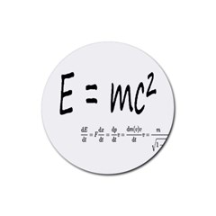 E=mc2 Formula Physics Relativity Rubber Coaster (round)  by picsaspassion