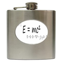 E=mc2 Formula Physics Relativity Hip Flask (6 Oz) by picsaspassion