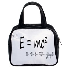 E=mc2 Formula Physics Relativity Classic Handbags (2 Sides) by picsaspassion