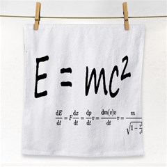 E=mc2 Formula Physics Relativity Face Towel by picsaspassion