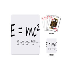 E=mc2 Formula Physics Relativity Playing Cards (mini)  by picsaspassion