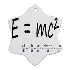 E=mc2 Formula Physics Relativity Ornament (snowflake) by picsaspassion