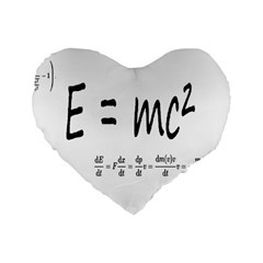 E=mc2 Formula Physics Relativity Standard 16  Premium Heart Shape Cushions by picsaspassion