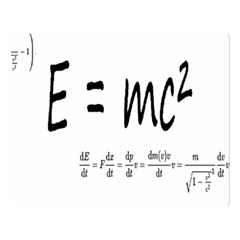 E=mc2 Formula Physics Relativity Double Sided Flano Blanket (large)  by picsaspassion