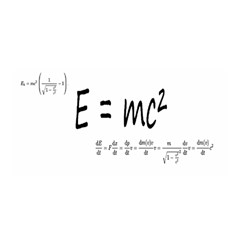 E=mc2 Formula Physics Relativity Satin Wrap by picsaspassion