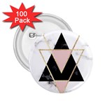 Triangles,gold,black,pink,marbles,collage,modern,trendy,cute,decorative, 2.25  Buttons (100 pack)  Front