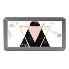 Triangles,gold,black,pink,marbles,collage,modern,trendy,cute,decorative, Memory Card Reader (mini) by NouveauDesign