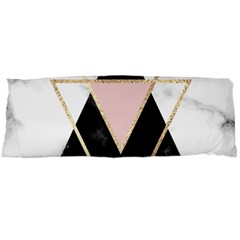 Triangles,gold,black,pink,marbles,collage,modern,trendy,cute,decorative, Body Pillow Case (dakimakura) by NouveauDesign