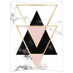 Triangles,gold,black,pink,marbles,collage,modern,trendy,cute,decorative, Back Support Cushion by NouveauDesign