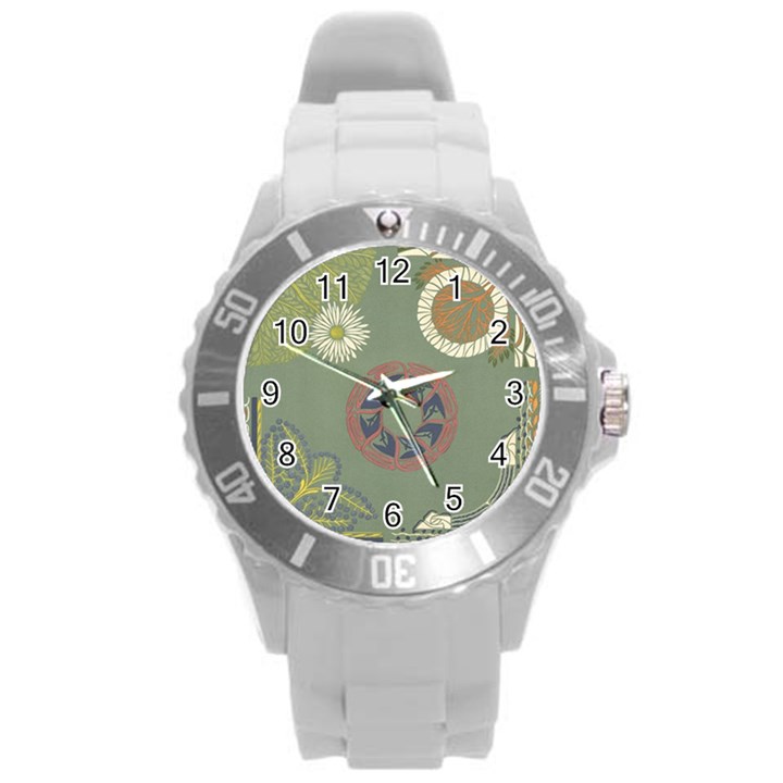 Artnouveau18 Round Plastic Sport Watch (L)