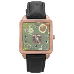 Artnouveau18 Rose Gold Leather Watch  by NouveauDesign