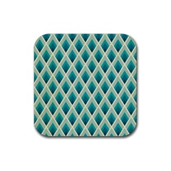 Artdecoteal Rubber Coaster (square)  by NouveauDesign