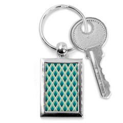 Artdecoteal Key Chains (rectangle)  by NouveauDesign