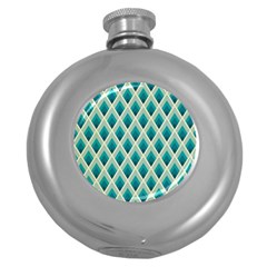 Artdecoteal Round Hip Flask (5 Oz) by NouveauDesign