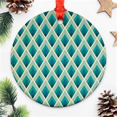 Artdecoteal Round Ornament (two Sides) by NouveauDesign