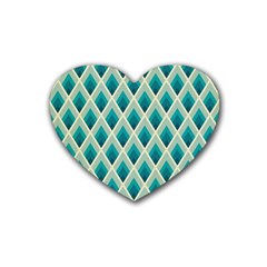 Artdecoteal Rubber Coaster (heart)  by NouveauDesign