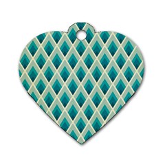 Artdecoteal Dog Tag Heart (one Side) by NouveauDesign