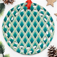 Artdecoteal Round Filigree Ornament (two Sides) by NouveauDesign